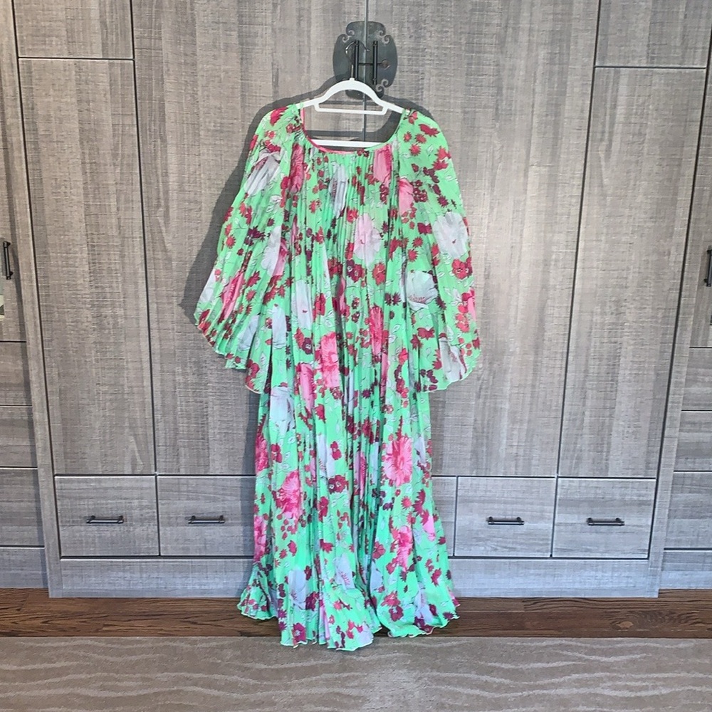 Christopher John‎ Rogers Pleated Midi Dress